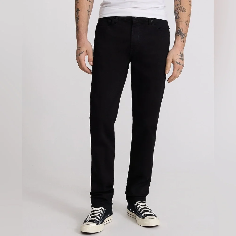 Express Men's Slim Straight Black Jeans  - Size 28x40 - NWT